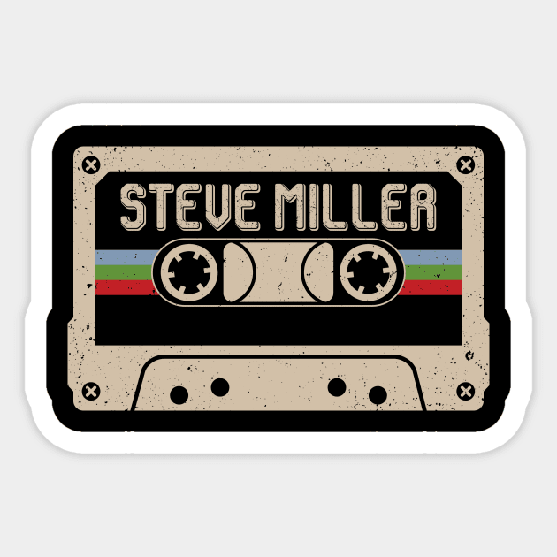 Personalized Miller Name Birthday Vintage Cassette Tape Sticker by Horton Cyborgrobot